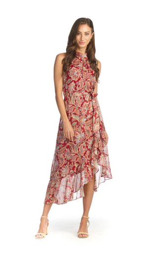 PD-14629 Paisley Halter Dress-Multi