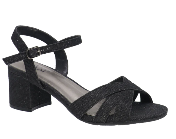 Harper-01 Heeled Sandal-Black