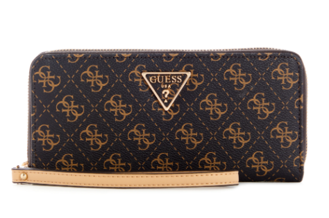 QG850046 Laurel Zip Around-Brown Logo
