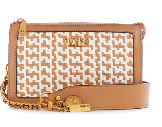 WW855872 Abey Shoulder Bag-Cognac/White