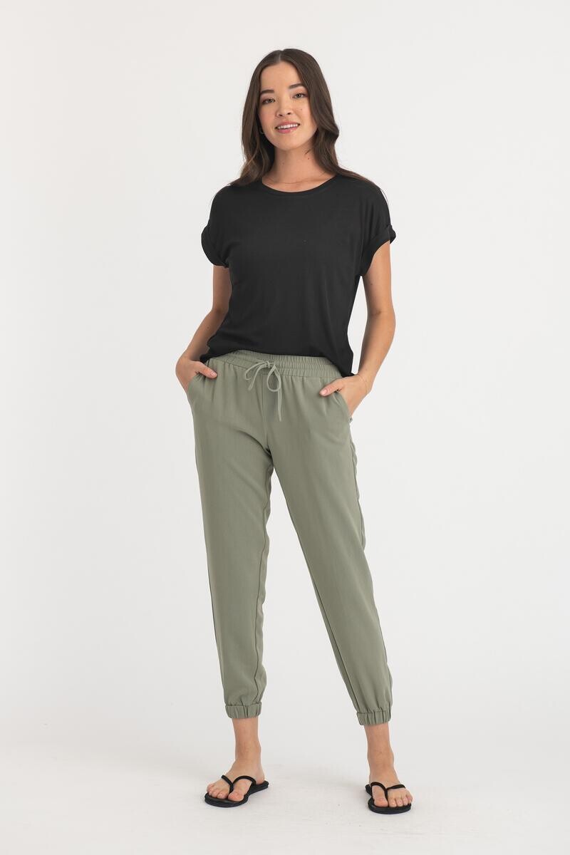 311254 Sky Woven Jogger-Agave Green