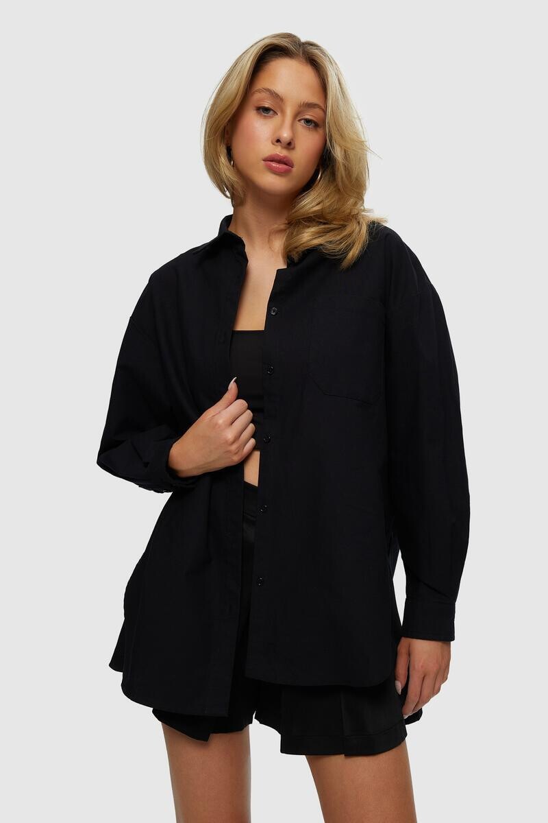 WKUL-OXB761 Oxford Blouse-Black