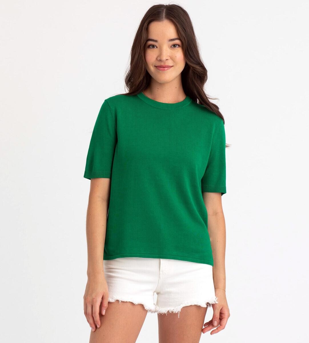 311201 Charlie Elevated Tee-Summer Green
