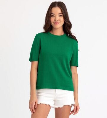 311201 Charlie Elevated Tee-Summer Green