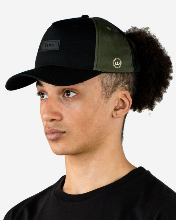 Aldgate Curved Peak Cap-Black Multi