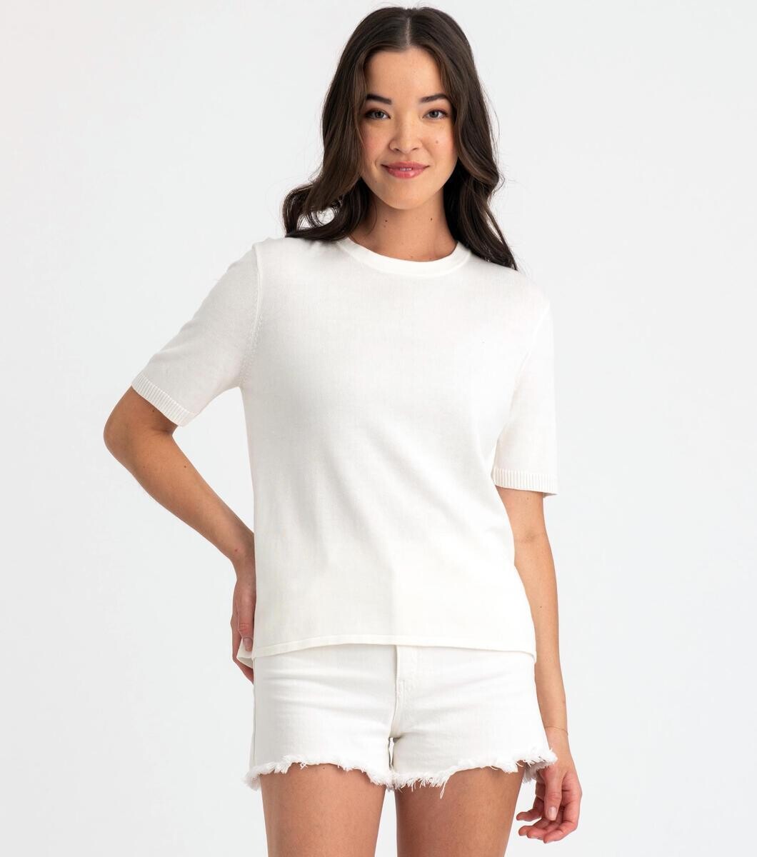 311201 Charlie Elevated Tee-White