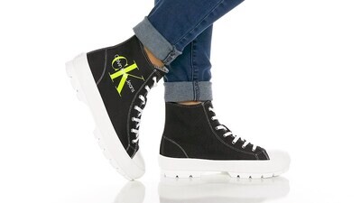 CK Gesina High Top Sneaker-Black/White
