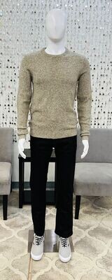 Hedge Men&#39;s Knit Sweater-Natural