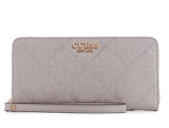 GG878346 Caddie Large Zip Around Wristlet-Taupe