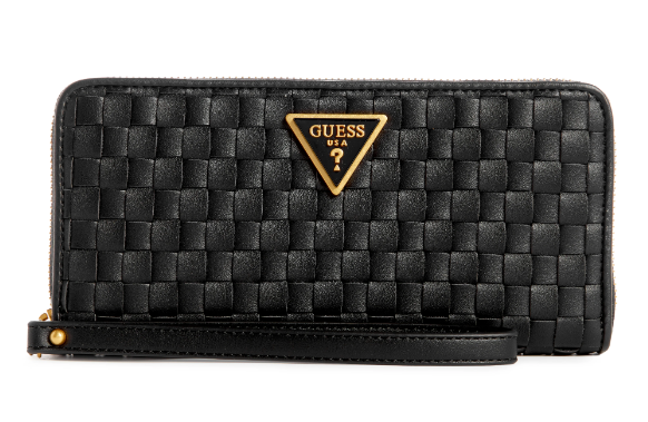 WA877446 Lisbet Large Zip Around Wristlet-Black