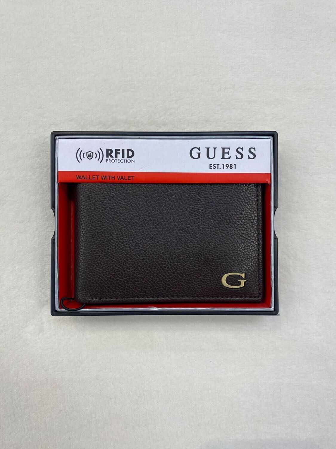 22C014 - GUESS RFID Men&#39;s Wallet- Brown
