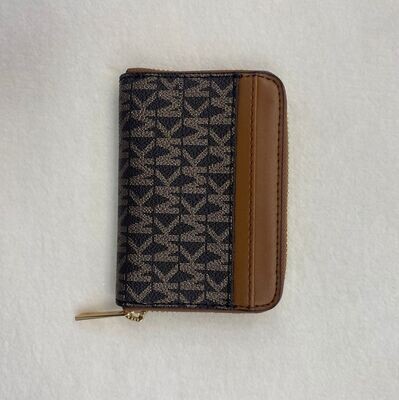 35F2GTVD2I MK Card Case-Brown/Gold