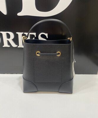 35F2GM9M6L MK Leather Bucket-Black