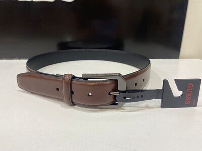 01C012 Logo Buckle Belt-Brown