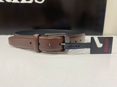 01C012 Logo Buckle Belt-Brown