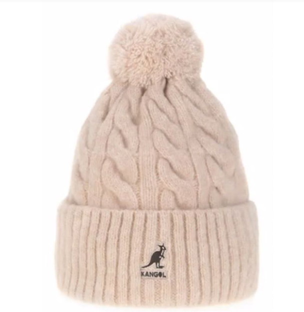 K4460 Pompom Beanie-Beige