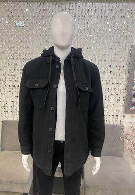 74MW166S Mens Woven Jacket-Black