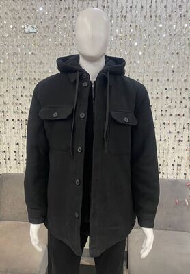 74MW166S Mens Woven Jacket-Black