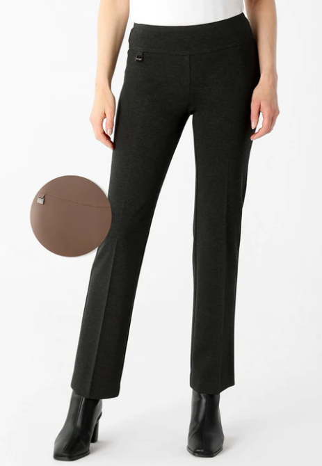 25856 Hollywood Straight Leg Trouser-Dark Taupe