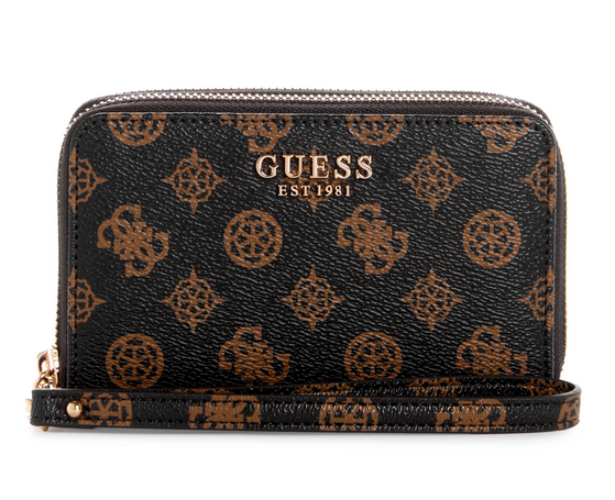 PG850064 Laurel Zip Around Wristlet-Mocha Logo