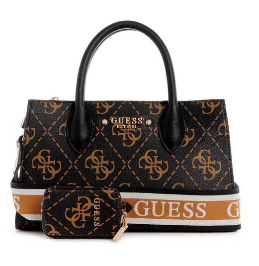 SG896305 Rea Society Satchel-Brown Logo