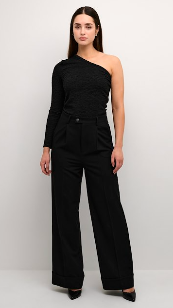 10507892 KAmilla Wide Leg Pants-Black