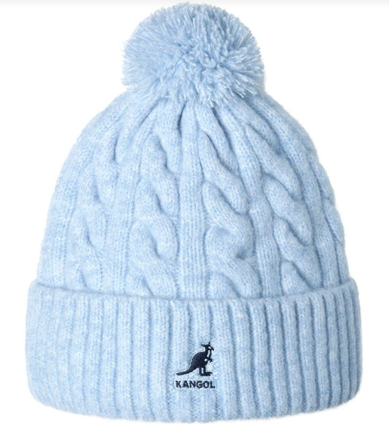 K4460 Pompom Beanie-Glacier Blue