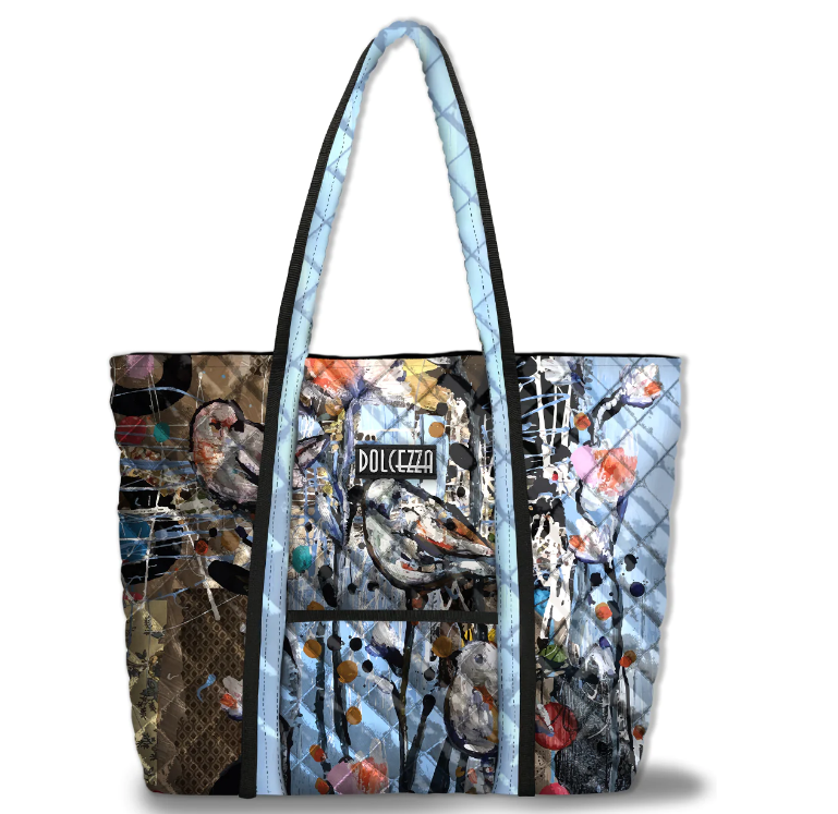 73954 Dolcezza Art Tote-Blue Print