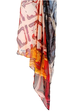 73908 Dolcezza Art Scarves-Red Multi