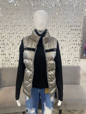 73807 Woven Vest-Taupe