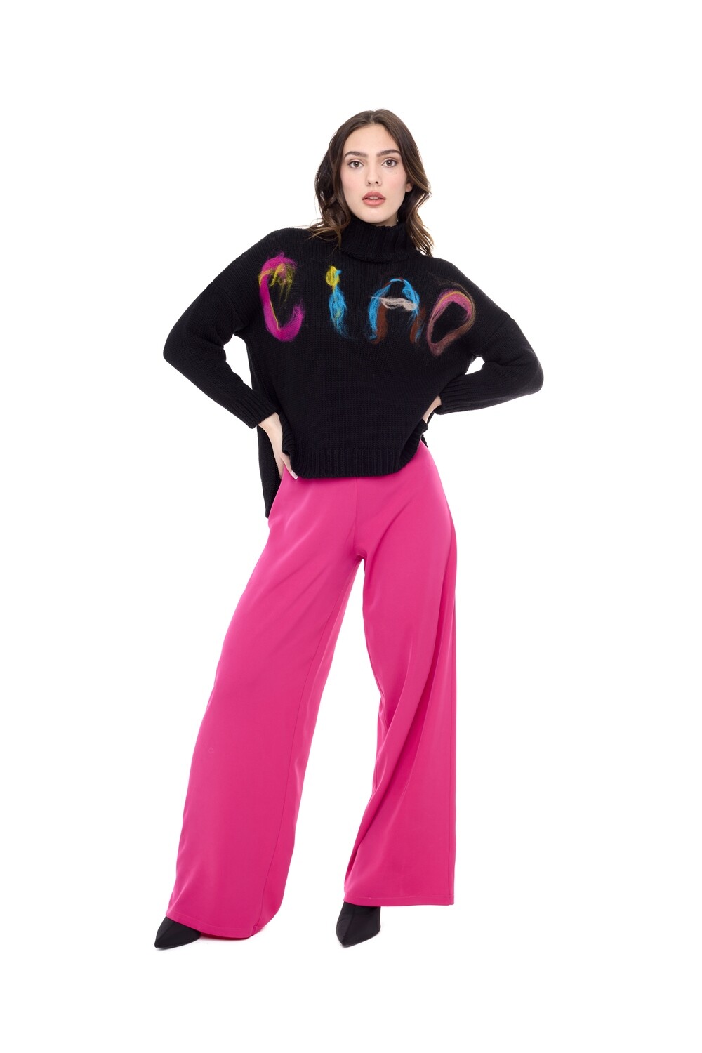 11/52801FLD Astrid Wide Leg Pants-Candy Pink