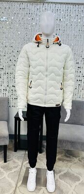 7168261 Quilted Midweight Jacket-Milk 