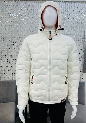 7168261 Quilted Midweight Jacket-Milk 