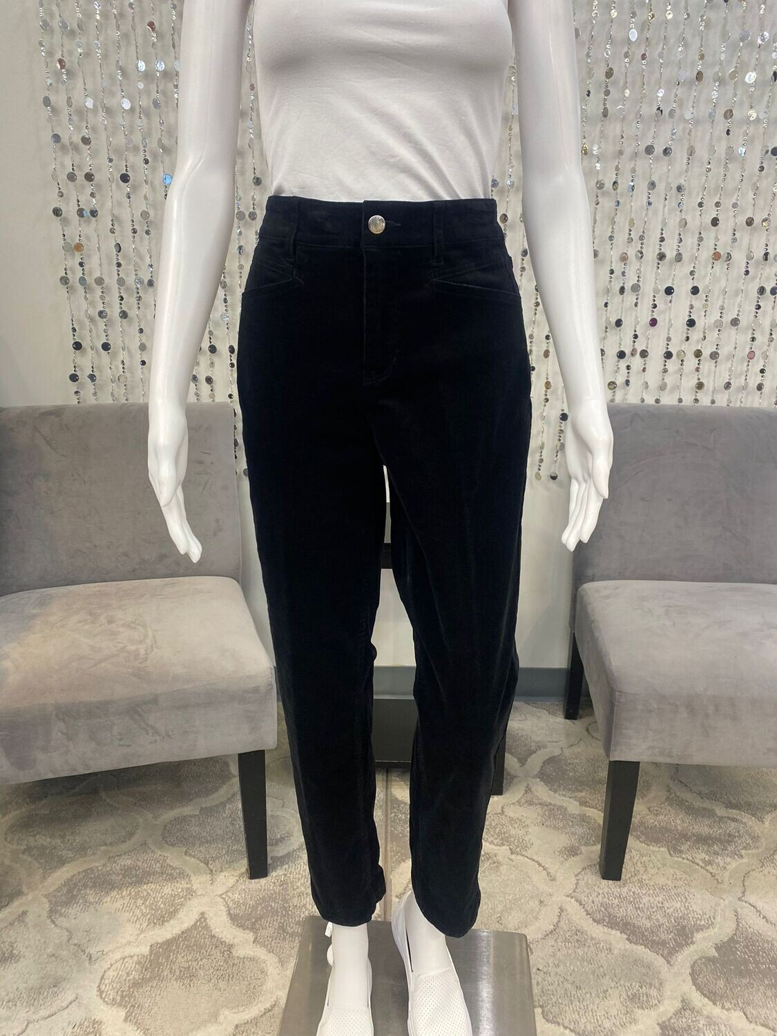 6608 Carre Noir Woven Pant-Black