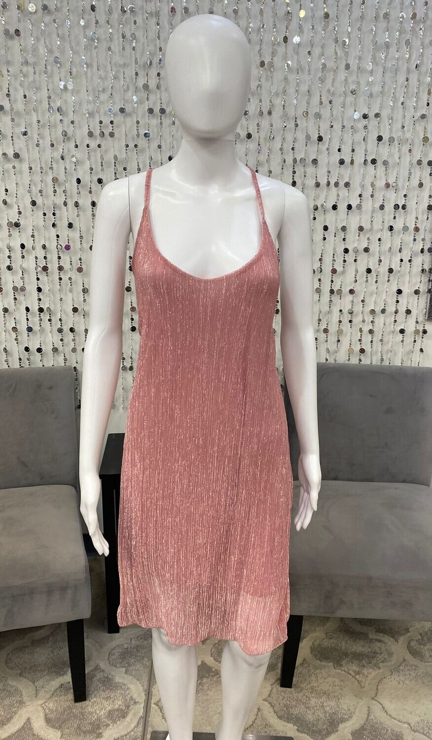 19/17233D Sipping Bubbly Dress-Powder Blush