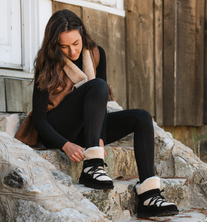 Anastacia Short Boot-Black