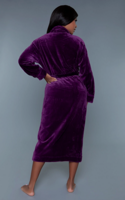 2260 Helena Plush Robe-Purple