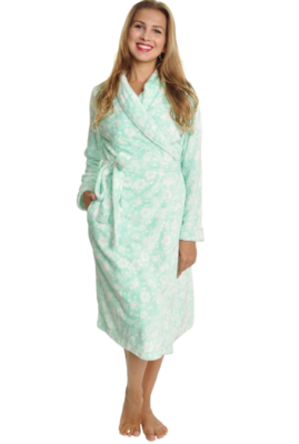 Flower Premium Plush Bathrobe