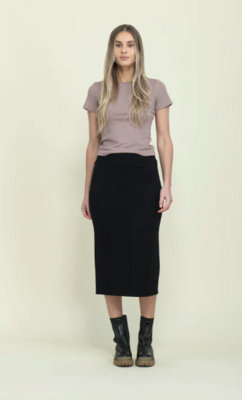 Erin Midi Skirt-Black