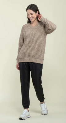 Olivia Oversize Sweater-Golden Caramel