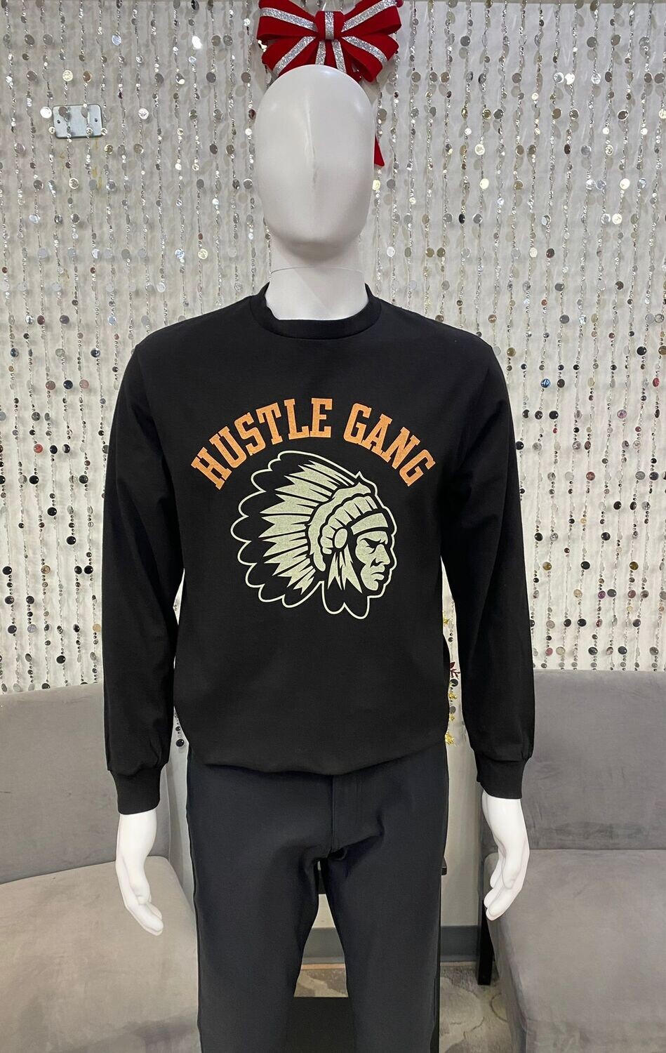 HG2370119 Contemp Knit L/S Tee-Black