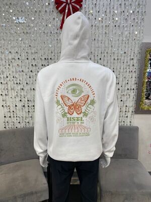 HG2370118 Neo Mariposa Hooded Pullover-White