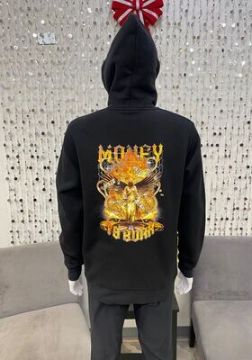 HG2370112 Fire Zip Up Hoodie-Black