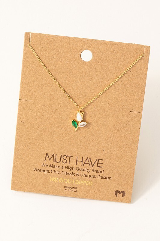 NN6990 Tulip Flower Pendant-Gold