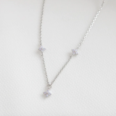 Blossom Necklace-Silver