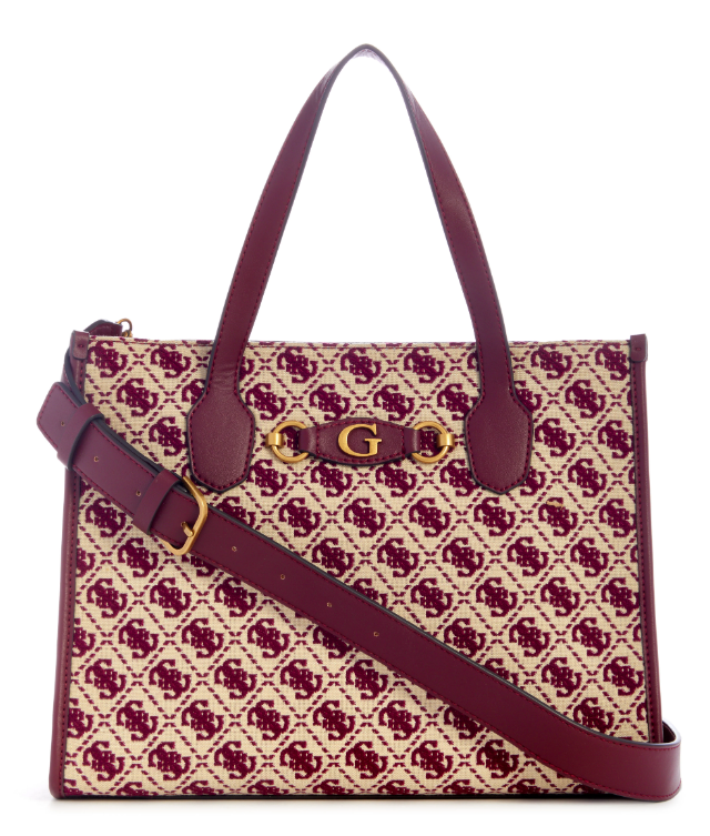 JB865422 Izzy Tote-Merlot Logo