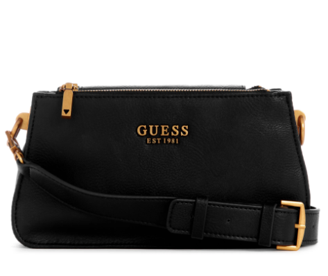 VB897772 Arja Double Zip Crossbody-Black