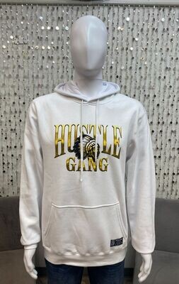 HG2380127 Hooded Plated Pullover-White