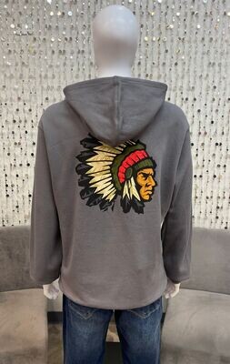 HG2380119 Hooded Unstructured Pullover-Stone