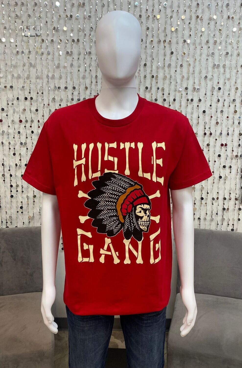HG2370700 S/S Banner Tee-Red